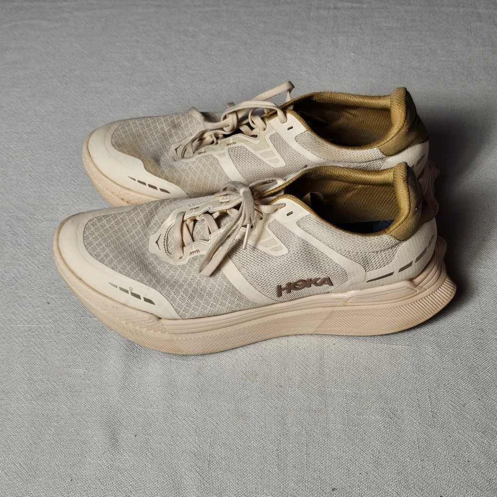 Hoka Transport X Mens 10 Vanilla Wheat Running Shoes